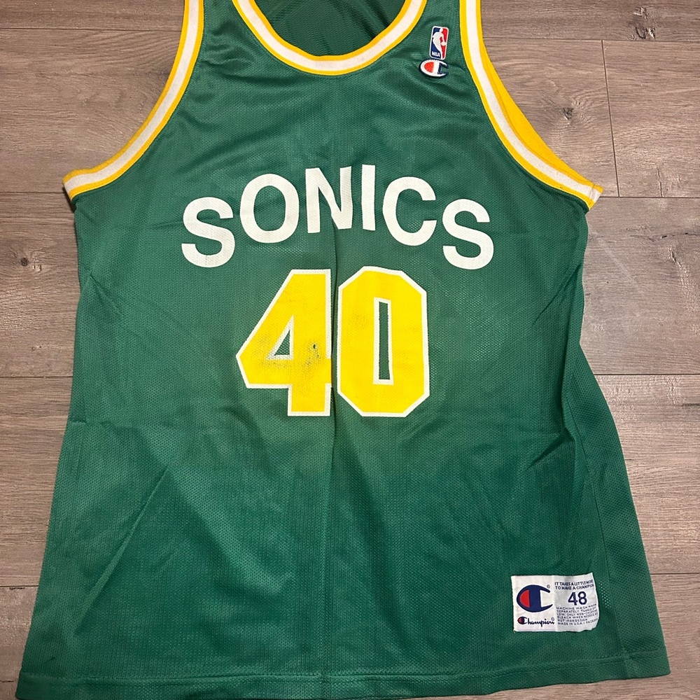 Champion 90s Seattle SuperSonics Shawn Kemp Jersey
